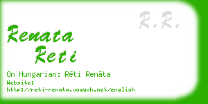 renata reti business card